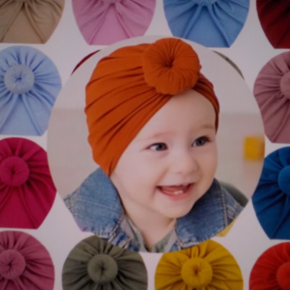 Baby Turban Stretchy Hat - Picture 3 of 6